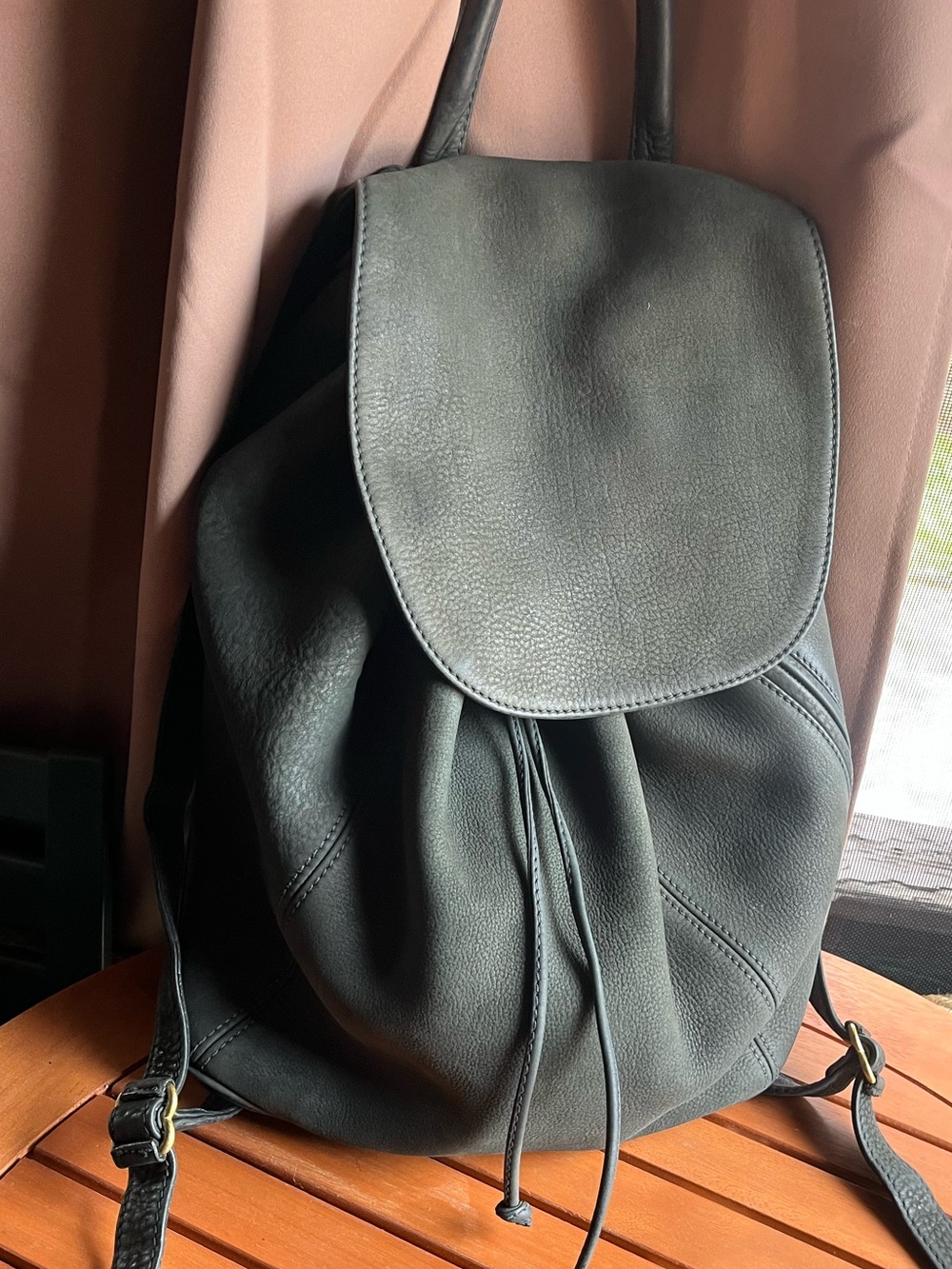 COACH Green Vintage Sonoma 4934 Large Backpack Nubuc Spruce Green Italy XL Bag